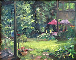 Backyard Gosport - Oil on Canvas 2016