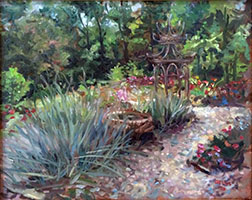Ellettsville Garden - Oil on Canvas 2016